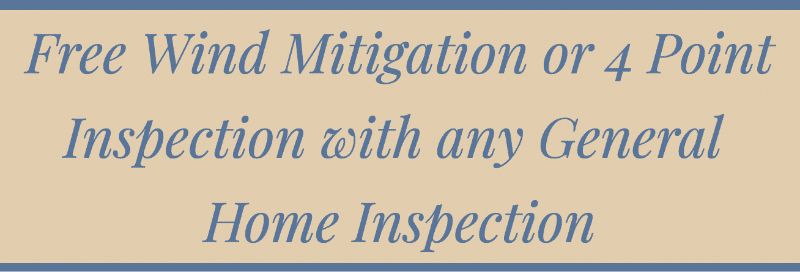 free wind mitigation inspection with any general home inspection