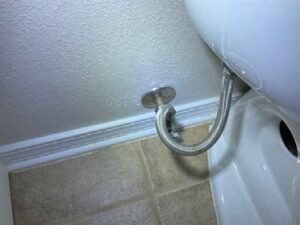 Under toilet supply in bathroom #2