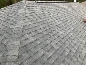 Front left of roof